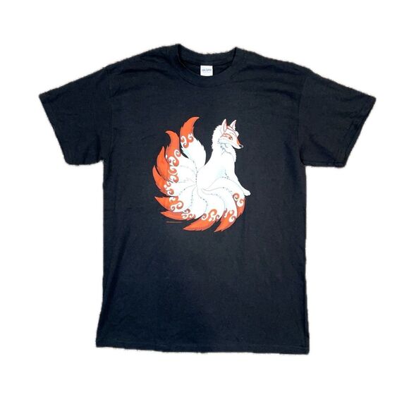 OffWorld Designs T-Shirt - kitsune, a supernatural fox from Japanese folklore - Picture 1 of 5